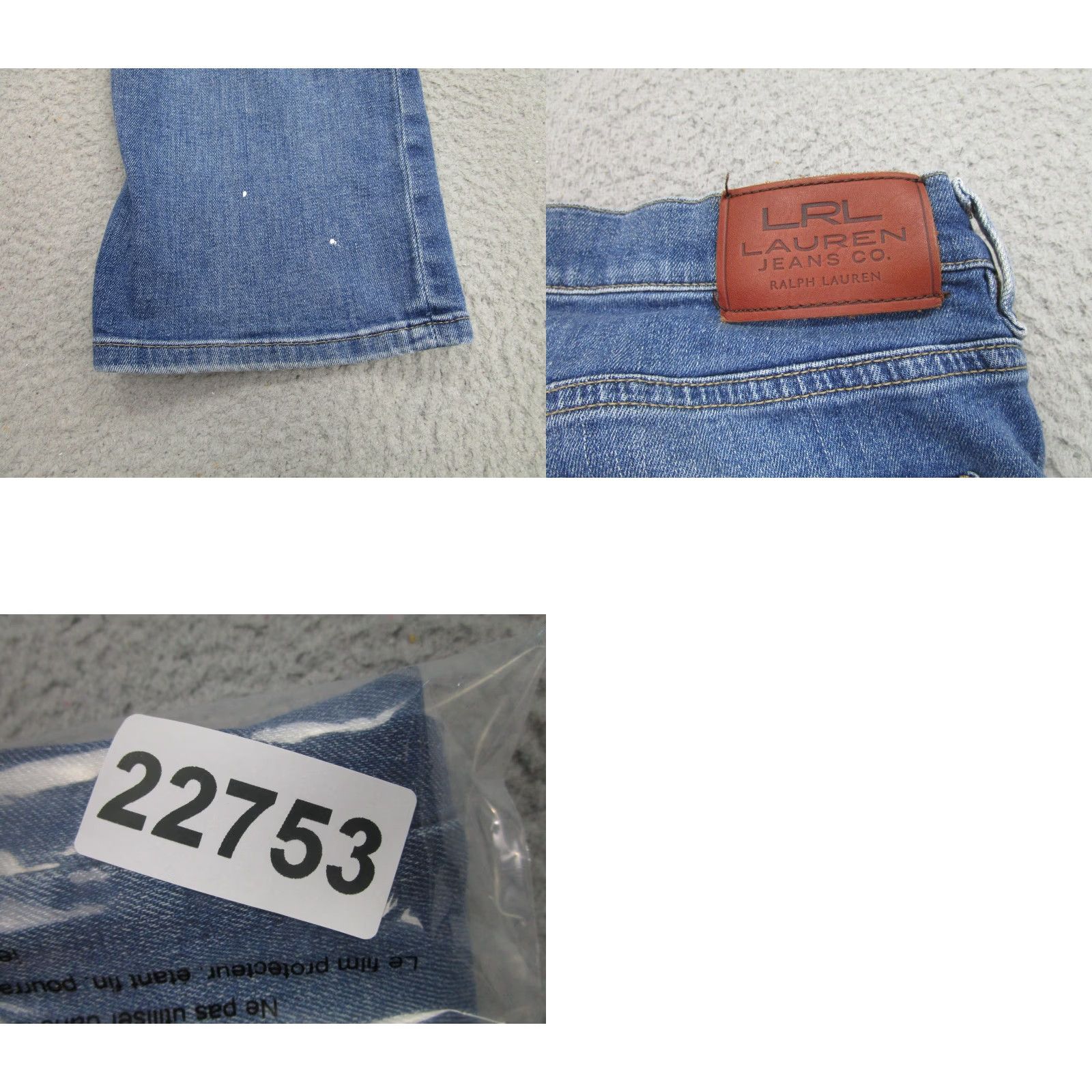 CO Lauren Jeans Co Ralph Lauren Jeans Womens 32x30 Blue Mid Rise Straight Denim Size 24" / US 00 / IT 34 - 9 Thumbnail