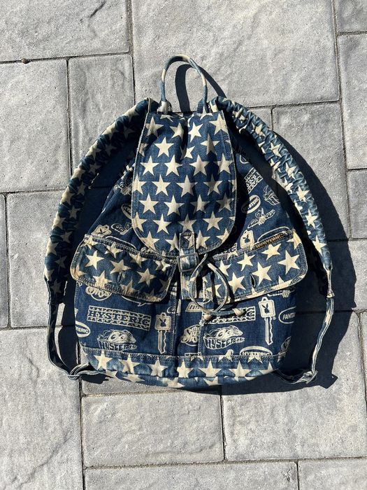 Hysteric Glamour Hysteric Glamour Denim Star Backpack | Grailed