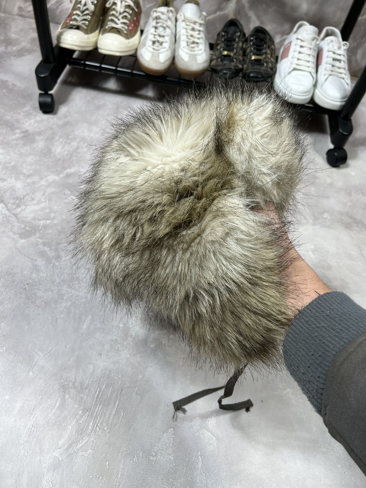 Vintage Avant-Garde Fur Fuzzy Y2k Ushanka Hat Size ONE SIZE - 2 Thumbnail