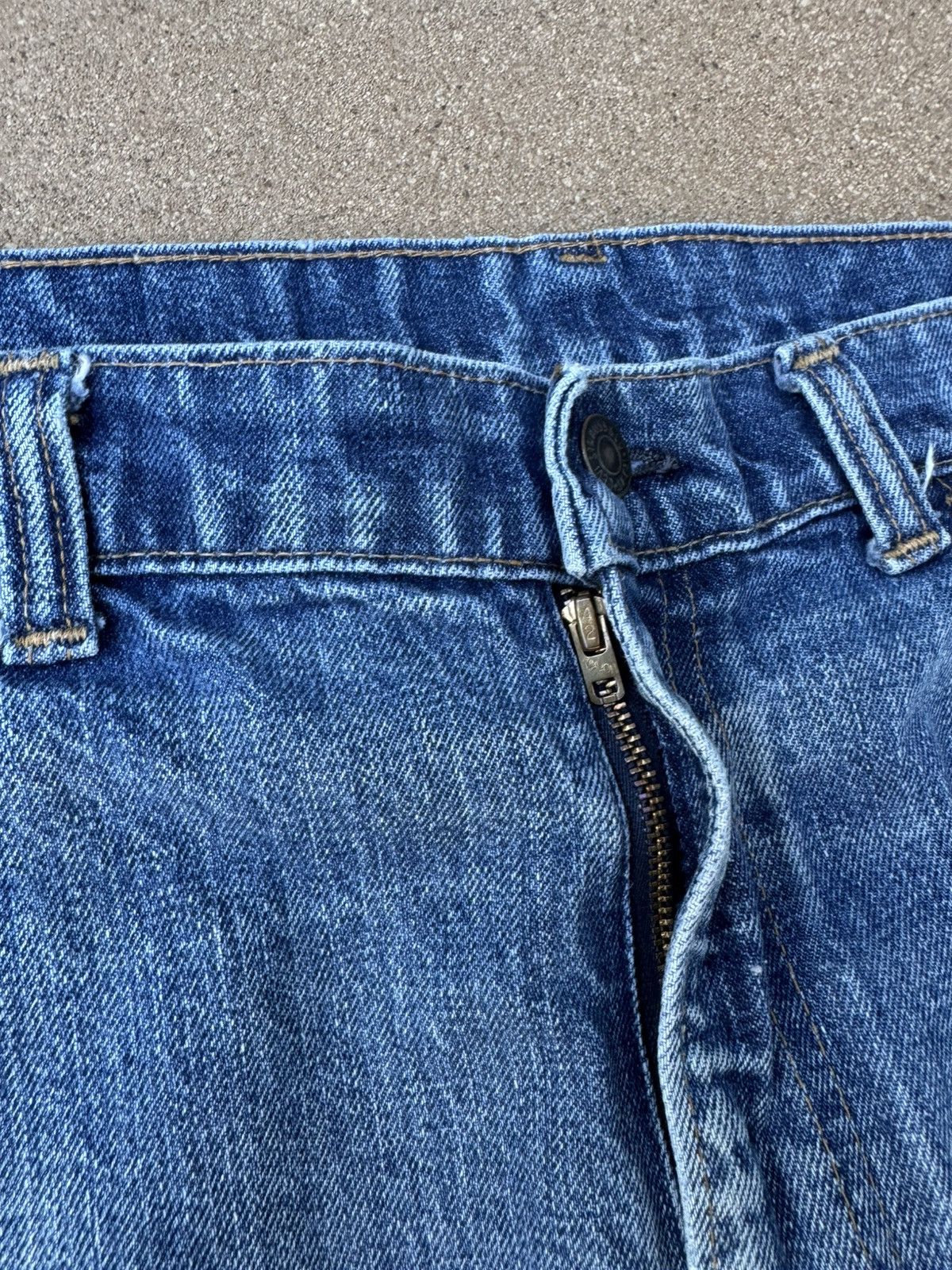 Levi's Vtg 70’s Levi’s 646 Orange Tab Bellbottom Flare Jeans 37x29 Size US 37 - 5 Thumbnail