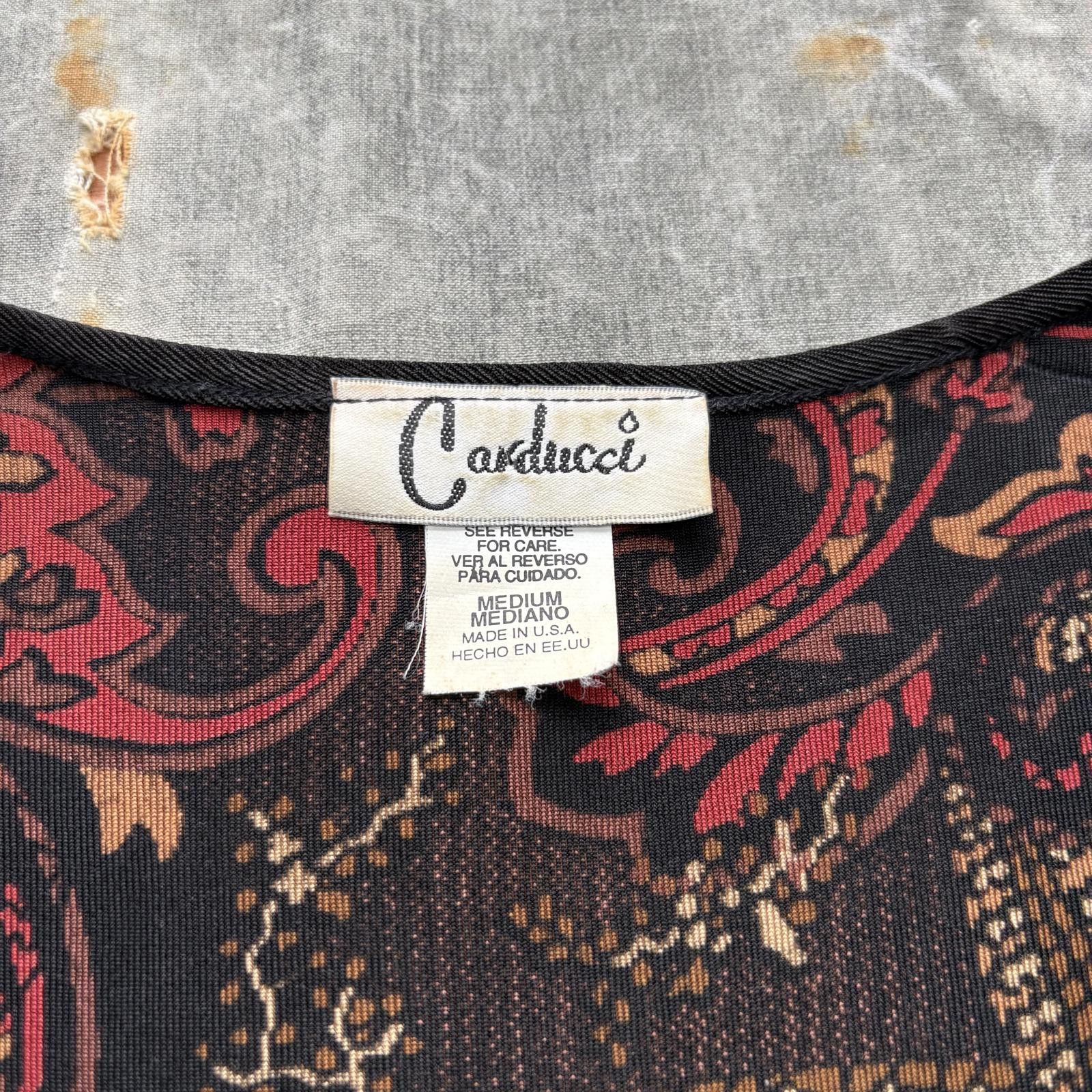 Vintage Vintage Y2K AOP Paisley Whimsigoth Grunge Indie Blouse Shirt Size M / US 6-8 / IT 42-44 - 2 Thumbnail