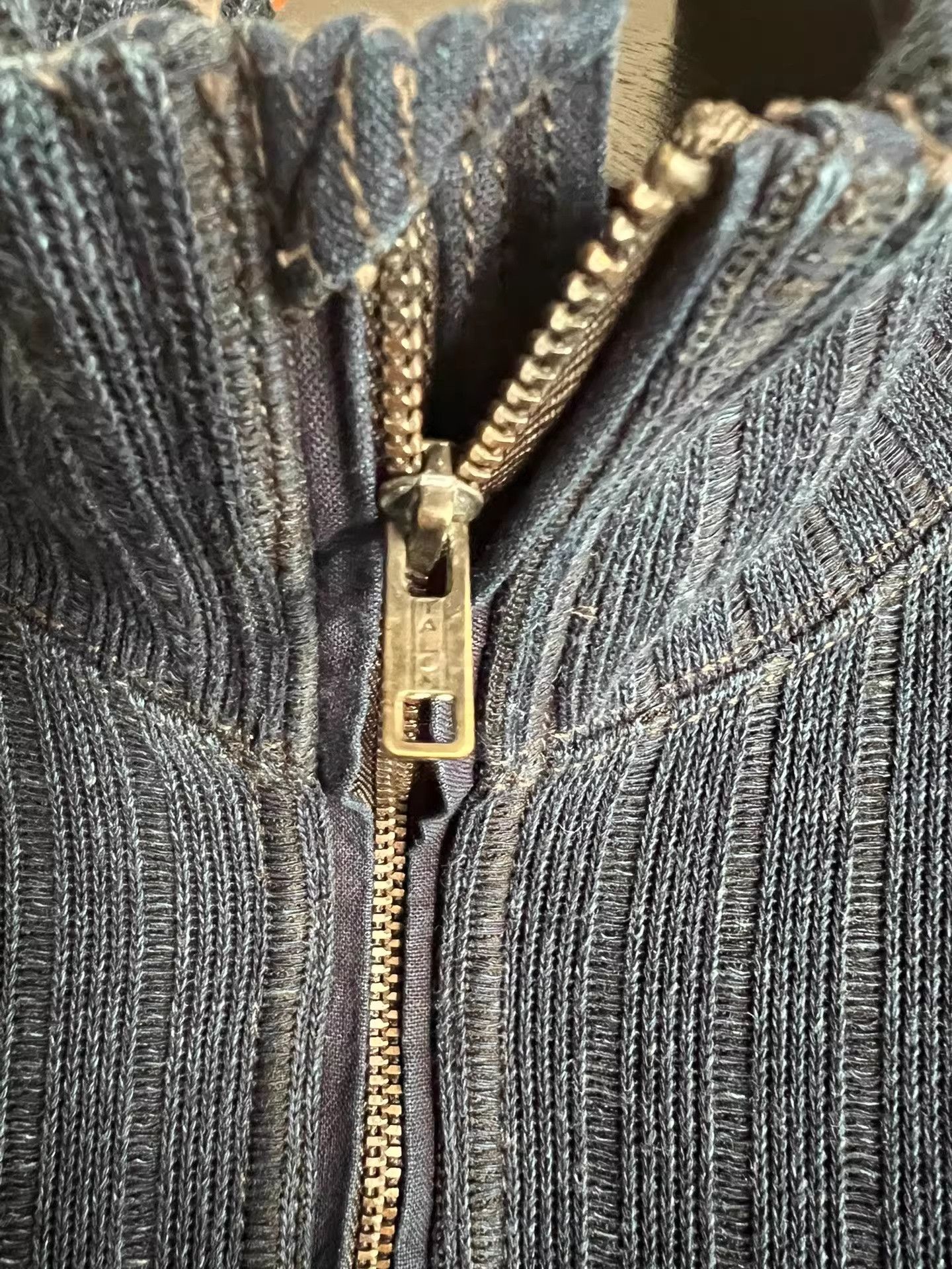 RRL Ralph Lauren RRL Indigo Spliced Talon Zip Pullover Size US M / EU 48-50 / 2 - 8 Thumbnail