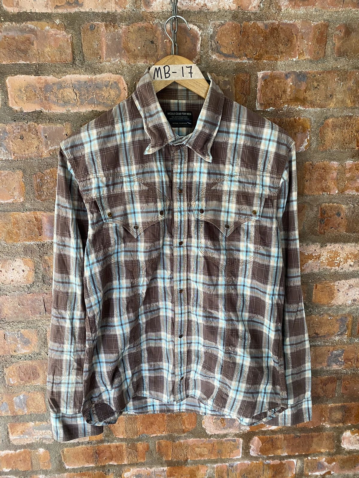 Tornado Mart 2000s Nicole for Men TRIBAL floral shadow flannel Size US M / EU 48-50 / 2 - 2 Thumbnail