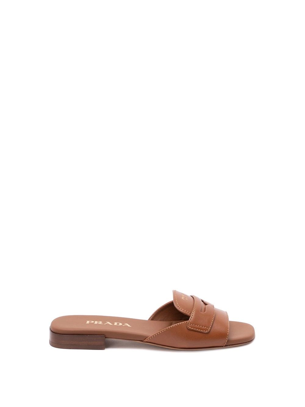 Prada Leather Slides Size US 7.5 / IT 37.5 - 1 Thumbnail