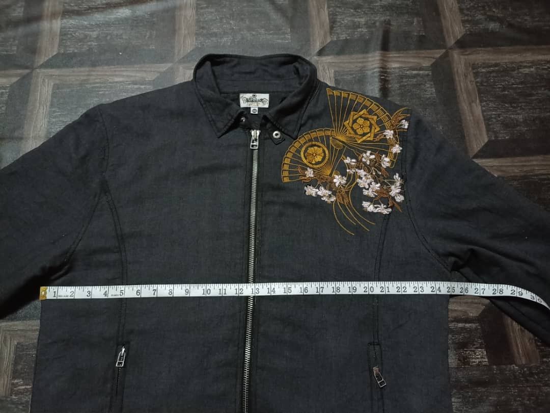 Japanese Brand Sukajan Jacket embroidery spirit of monkey fly Size US XXL / EU 58 / 5 - 15 Thumbnail