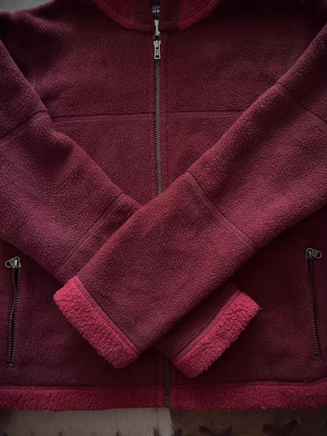 Patagonia Patagonia Vintage Burgundy Fleece Jacket Unisex Size M / US 6-8 / IT 42-44 - 6 Thumbnail