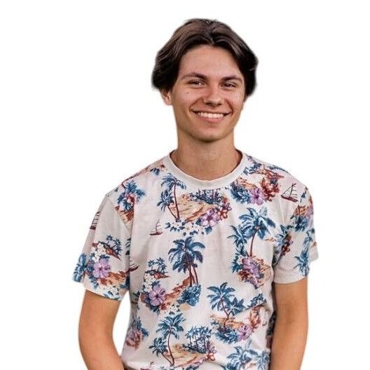 Other Original Use Mens Short Sleeve Palm Tree Print T-Shirt Beige Size US S / EU 44-46 / 1 - 1 Thumbnail
