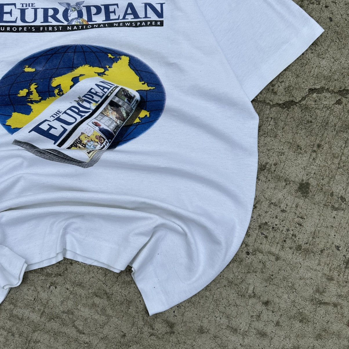 POST ARCHIVE FACTION (PAF) VTG Adult The European T-shirts First National Newspaper 90s Size US XL / EU 56 / 4 - 4 Thumbnail