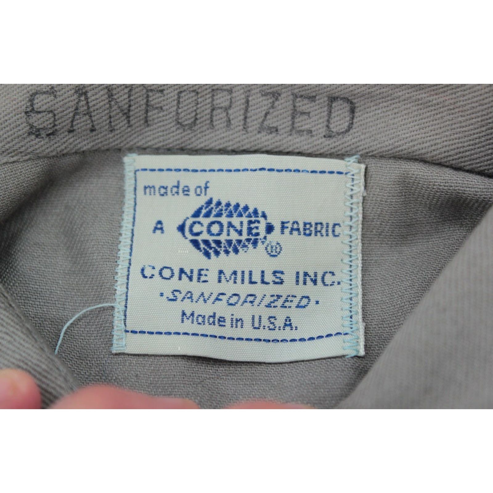 Vintage VINTAGE Cone Mills Inc Grey Work Shirt Small 60s NOS Deadstock Workwear Shirts Men’s 1960s Grey Permanent Unworn Size US S / EU 44-46 / 1 - 5 Thumbnail