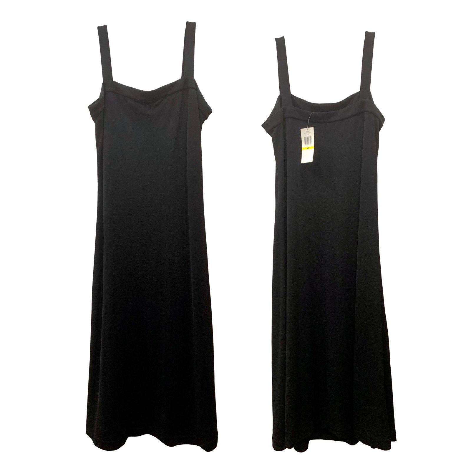 Calvin Klein NWT Calvin Klein Black Sleeveless Slinky Midi Dress | M Size M / US 6-8 / IT 42-44 - 3 Thumbnail