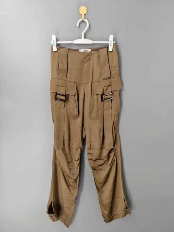 Fendi Fendi Light Brown Casual Pants for Women 0089 Size 23" - 1 Thumbnail