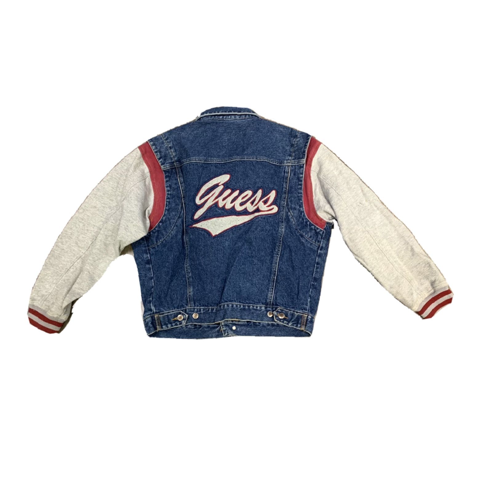Guess VINTAGE Guess Denim Jacket Medium Blue Mens Size US M / EU 48-50 / 2 - 2 Thumbnail
