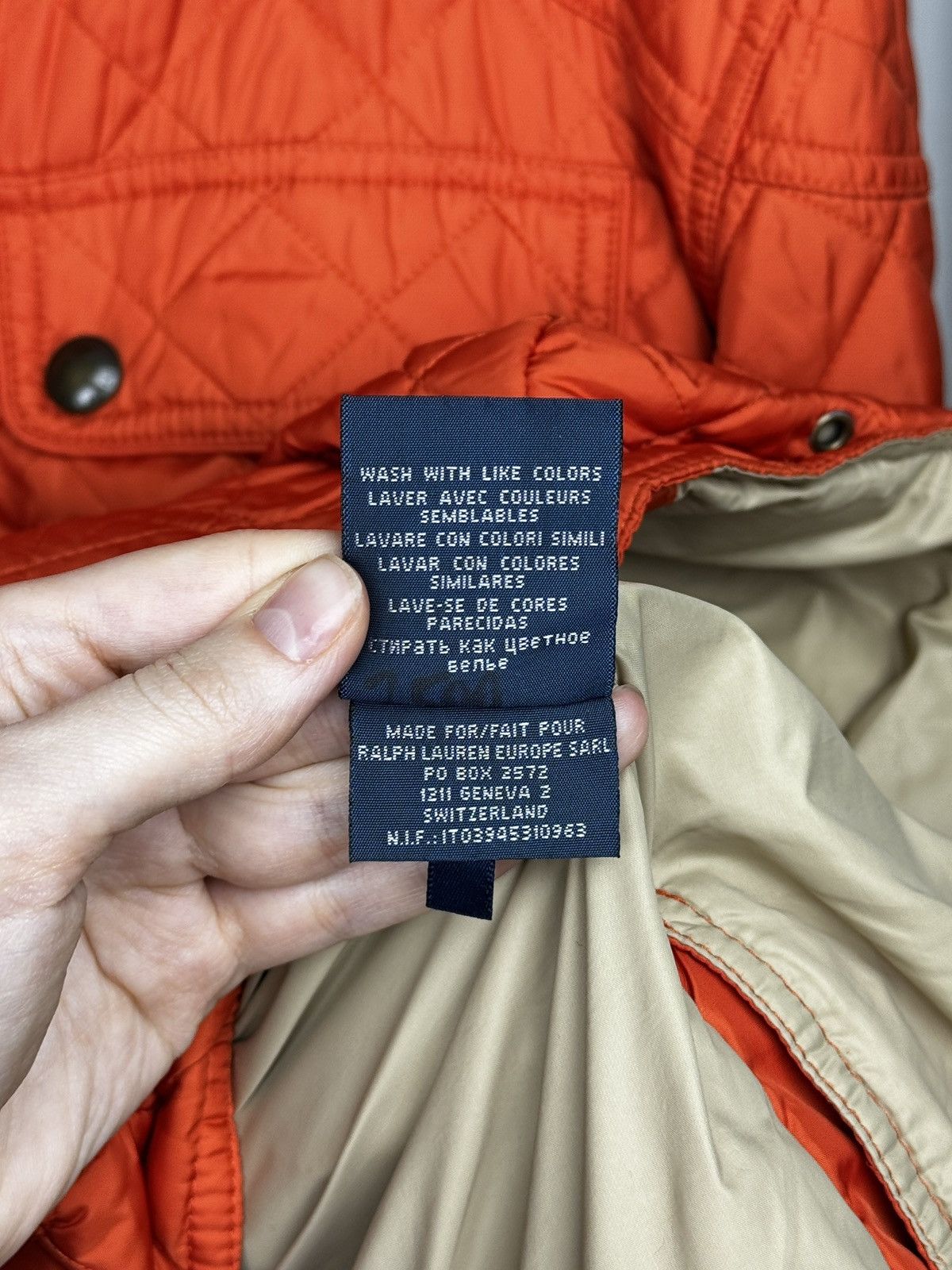 Polo Ralph Lauren Polo Ralph Lauren Orange Quilted Cadwell Bomber Jacket sz XL Size US XL / EU 56 / 4 - 12 Thumbnail