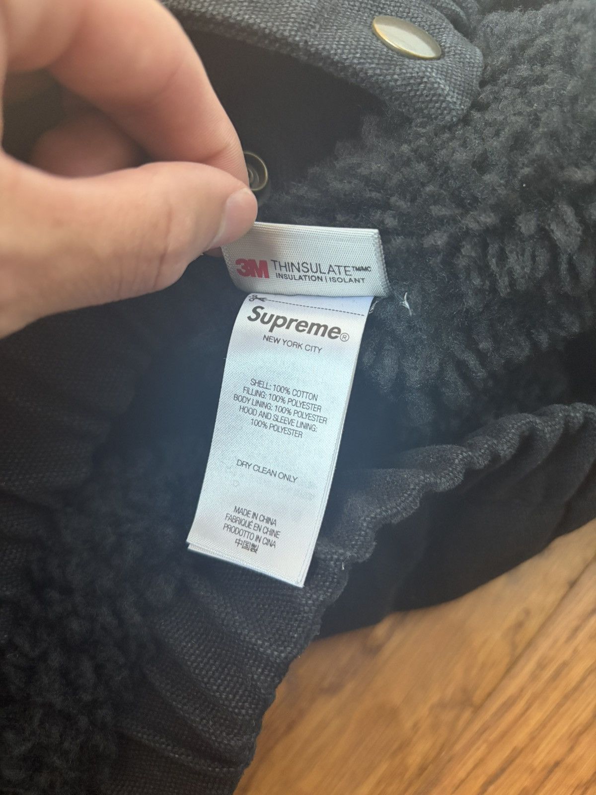 Supreme Supreme Faux Shearling Lined Bomber Jacket Size US M / EU 48-50 / 2 - 8 Thumbnail
