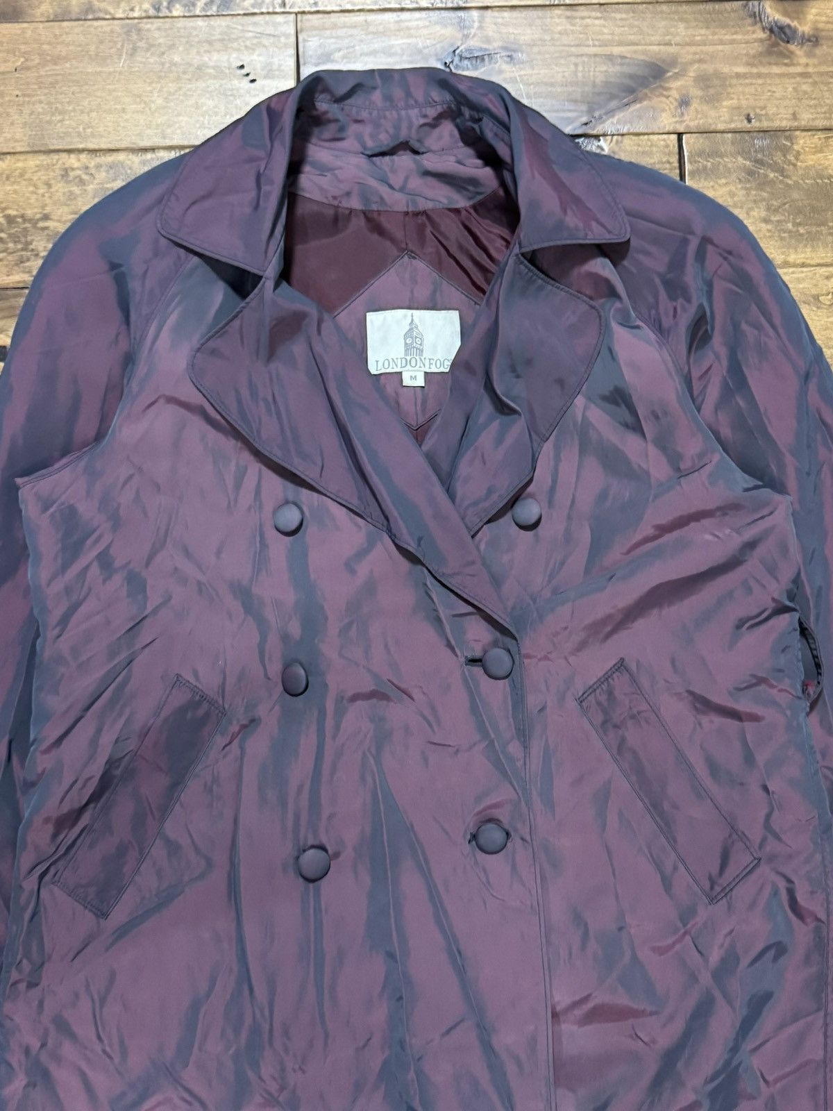 London Fog vintage iridescent London Fog trench coat Size US M / EU 48-50 / 2 - 9 Thumbnail