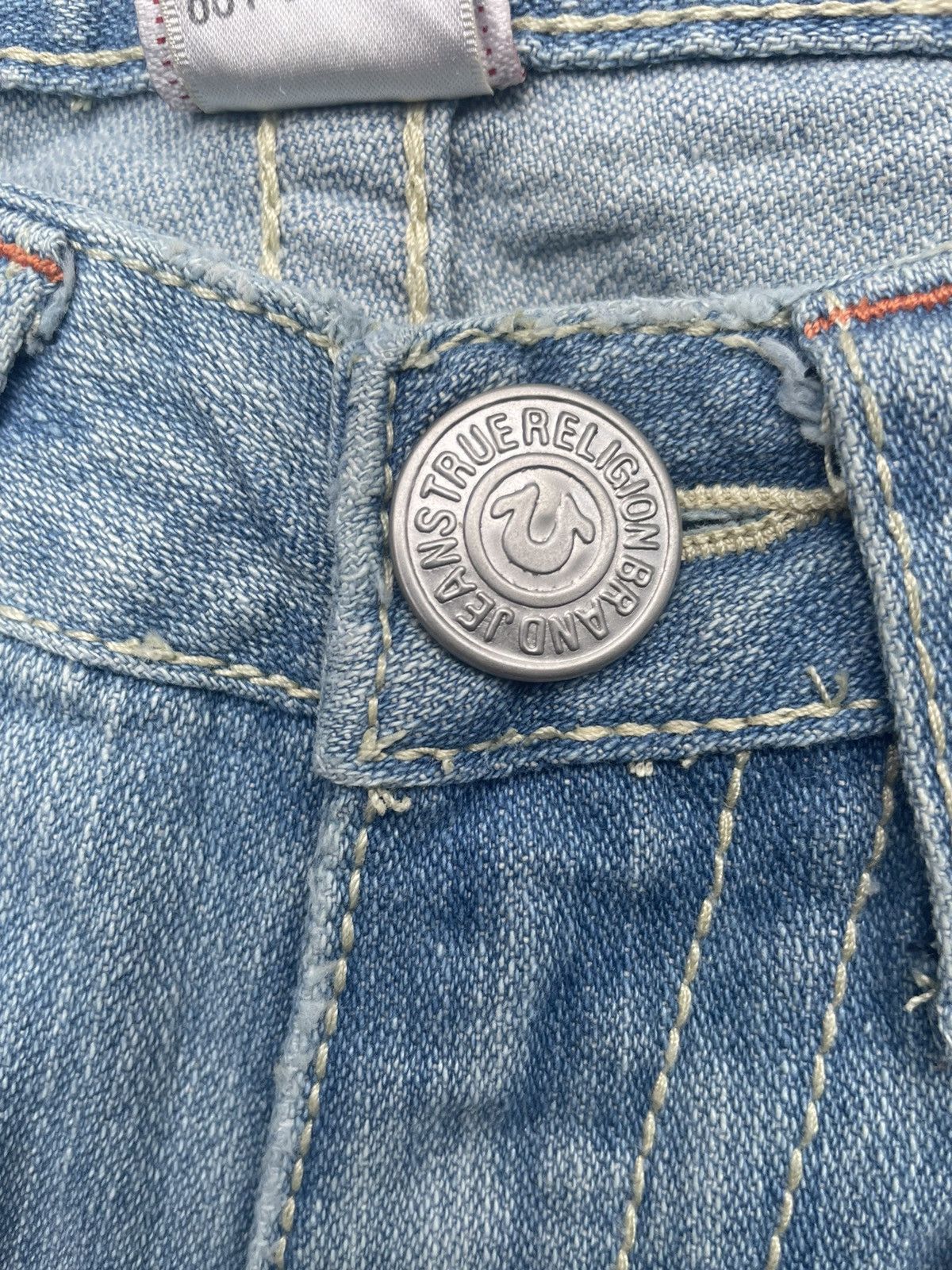True Religion True Religion Joey Big T Distresed Denim Size 27" / US 4 / IT 40 - 14 Thumbnail