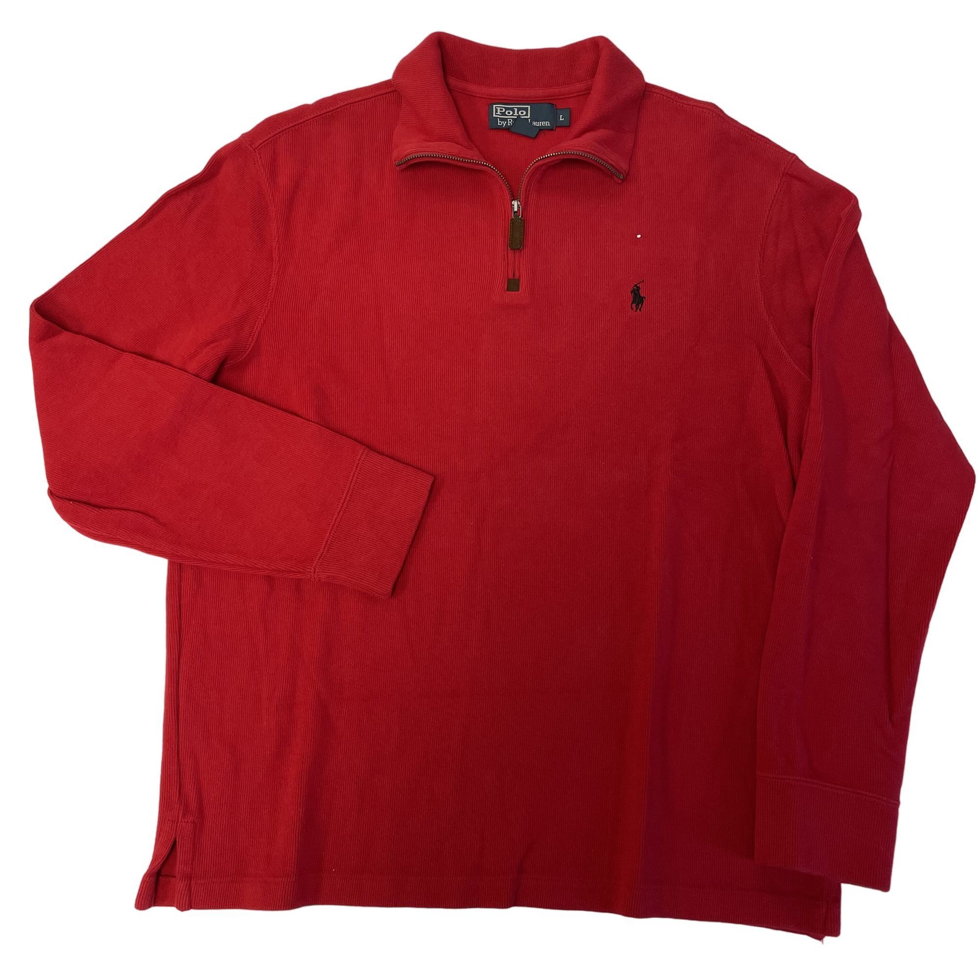 Ralph Lauren Vtg Y2K 00s Ralph Lauren KNIT POLO Logo Pony Henley Pullover Size US L / EU 52-54 / 3 - 1 Thumbnail