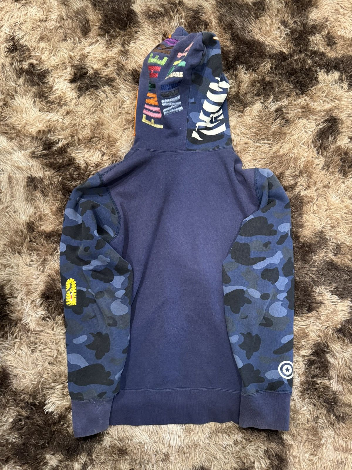 Bape BAPE Blue camo Tiger full zip hoodie A Bathing Ape Size M Size US M / EU 48-50 / 2 - 2 Thumbnail