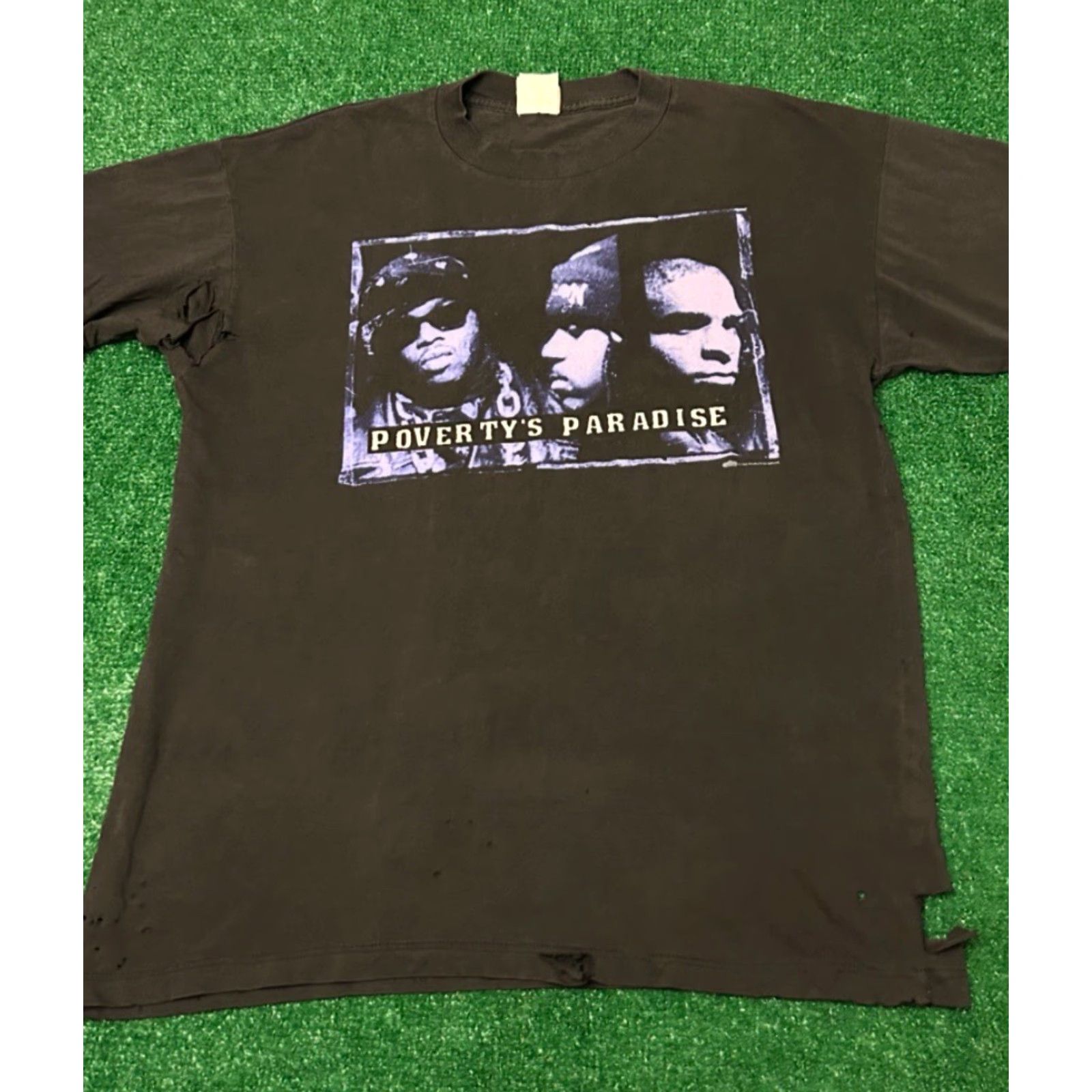 Vintage VINTAGE Naughty By Nature Rap Tee 1995 DRY ROT Distressed Shirt Mens XL 90s Hip Hop Vintage Shirt Black Size US XL / EU 56 / 4 - 7 Thumbnail
