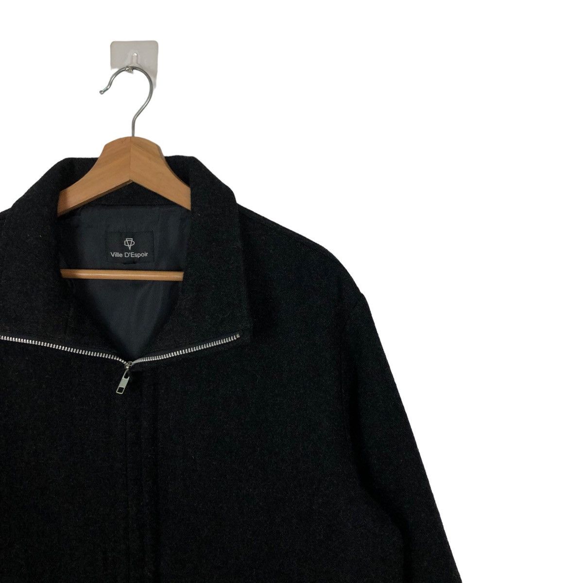 Japanese Brand VINTAGE WOOL JACKET VILLE D’ ESPOIR JAPAN ISSEY MIYAKE Size US M / EU 48-50 / 2 - 5 Thumbnail