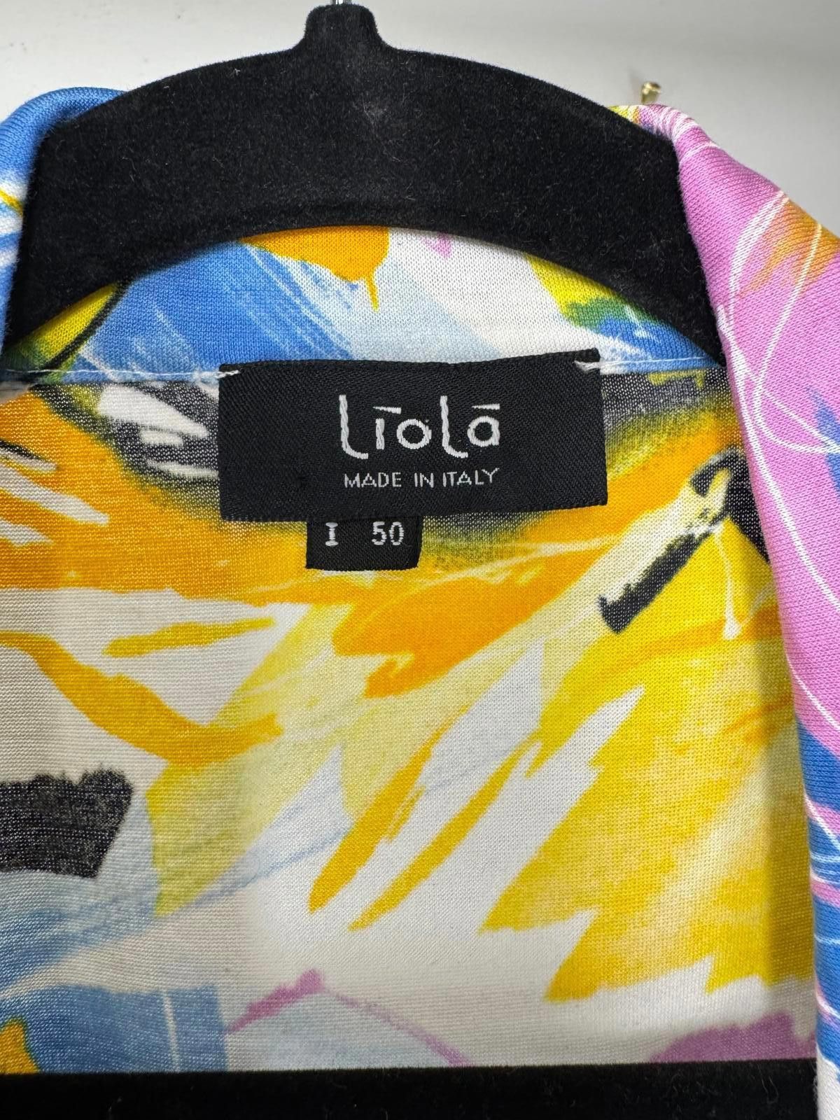 Designer Liola Italy Vibrant Floral Print Jacket Size ONE SIZE - 5 Thumbnail