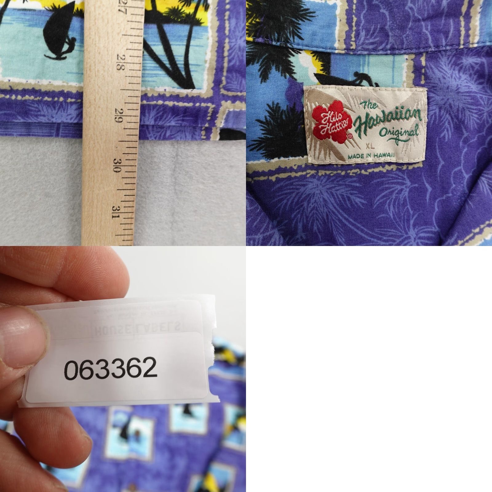 Hilo Hattie VINTAGE Hilo Hattie Button-Up Shirt Mens XL Blue Hawaiian Sailboats Palm Trees Aloha Tropical Casual Size US XL / EU 56 / 4 - 8 Thumbnail