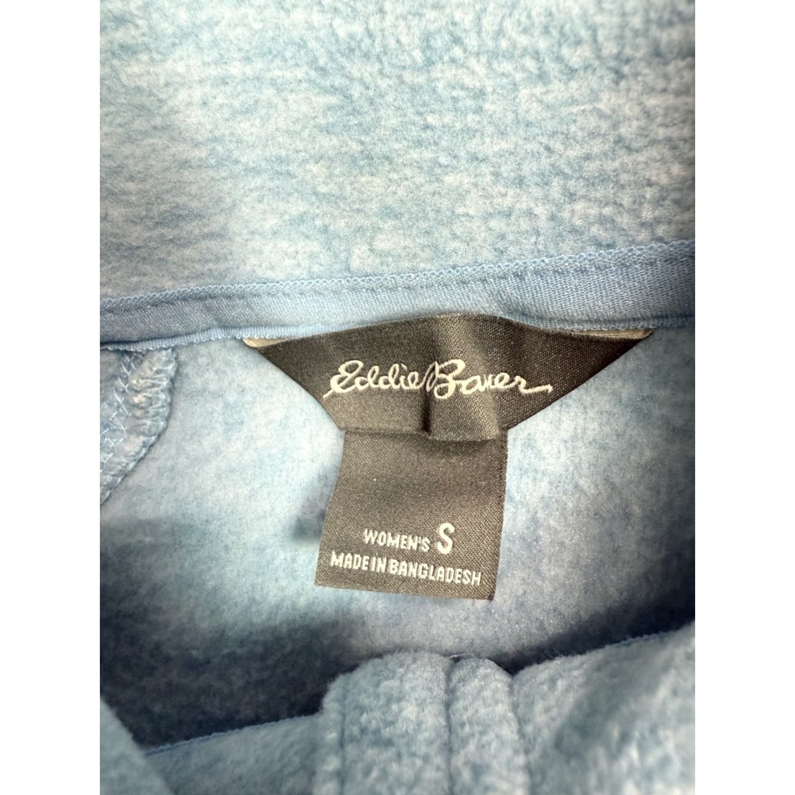 Eddie Bauer Eddie Bauer Blue Fleece Lining Pullover 1/2 Zip High Neck Sweater Women's Sz S Size S / US 4 / IT 40 - 6 Thumbnail