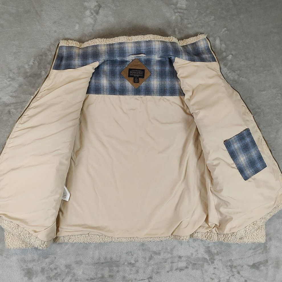 Pendleton Pendleton Deep Pile teddy sherpa casual jacket womens L Size L / US 10 / IT 46 - 3 Thumbnail
