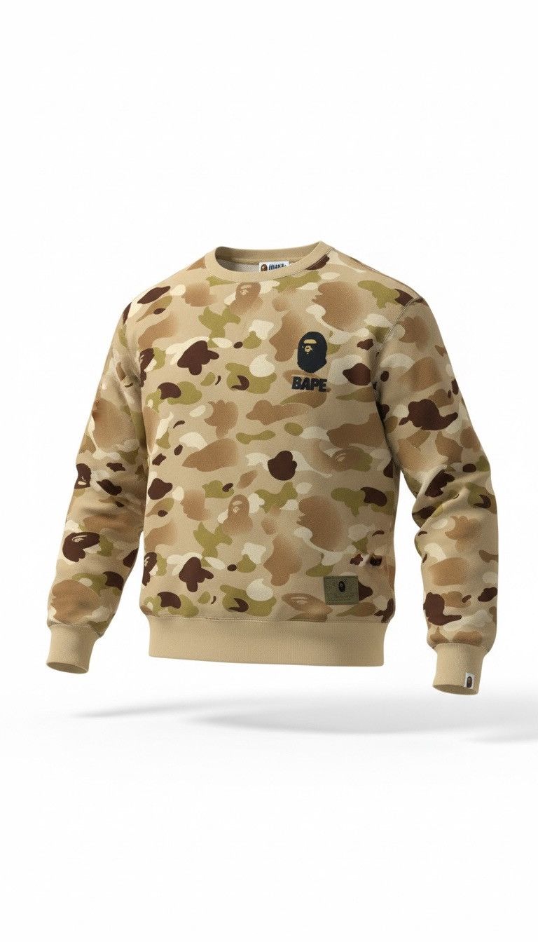 Bathing Ape gradation camo sweatshirt