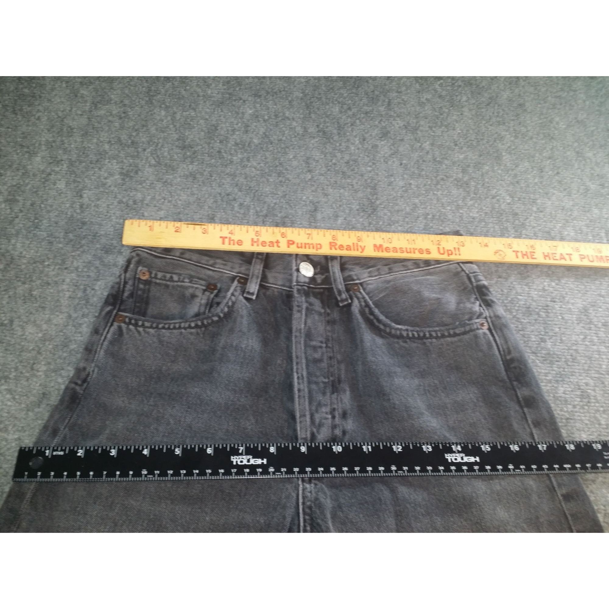 Agolde Agolde Los Angeles 90s Button Fly Jeans Women Sz 24 Grey Eve Size 24" / US 00 / IT 34 - 4 Thumbnail