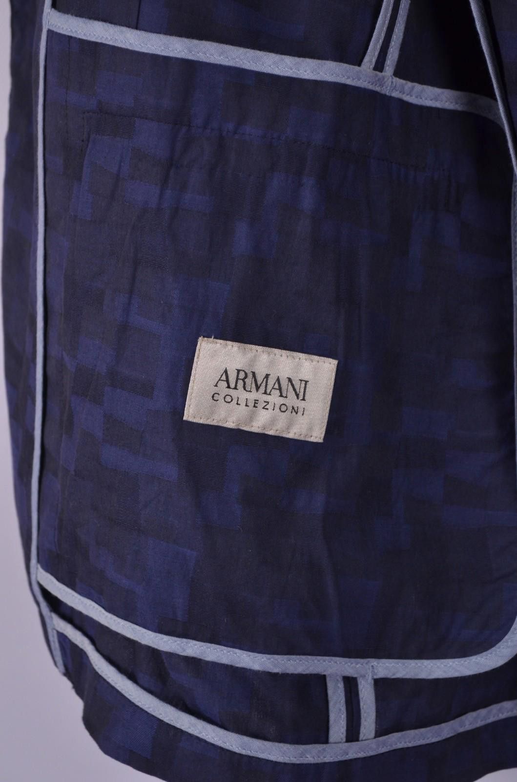 Armani Collezioni Armani Collezioni Cotton Lightweight Unlined Blazer Sz 50/S Size US S / EU 44-46 / 1 - 9 Thumbnail