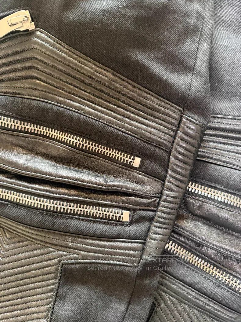 Saint Laurent Paris Saint Laurent Paris Motorcycle Patchwork Denim Pants Size US 30 / EU 46 - 3 Thumbnail
