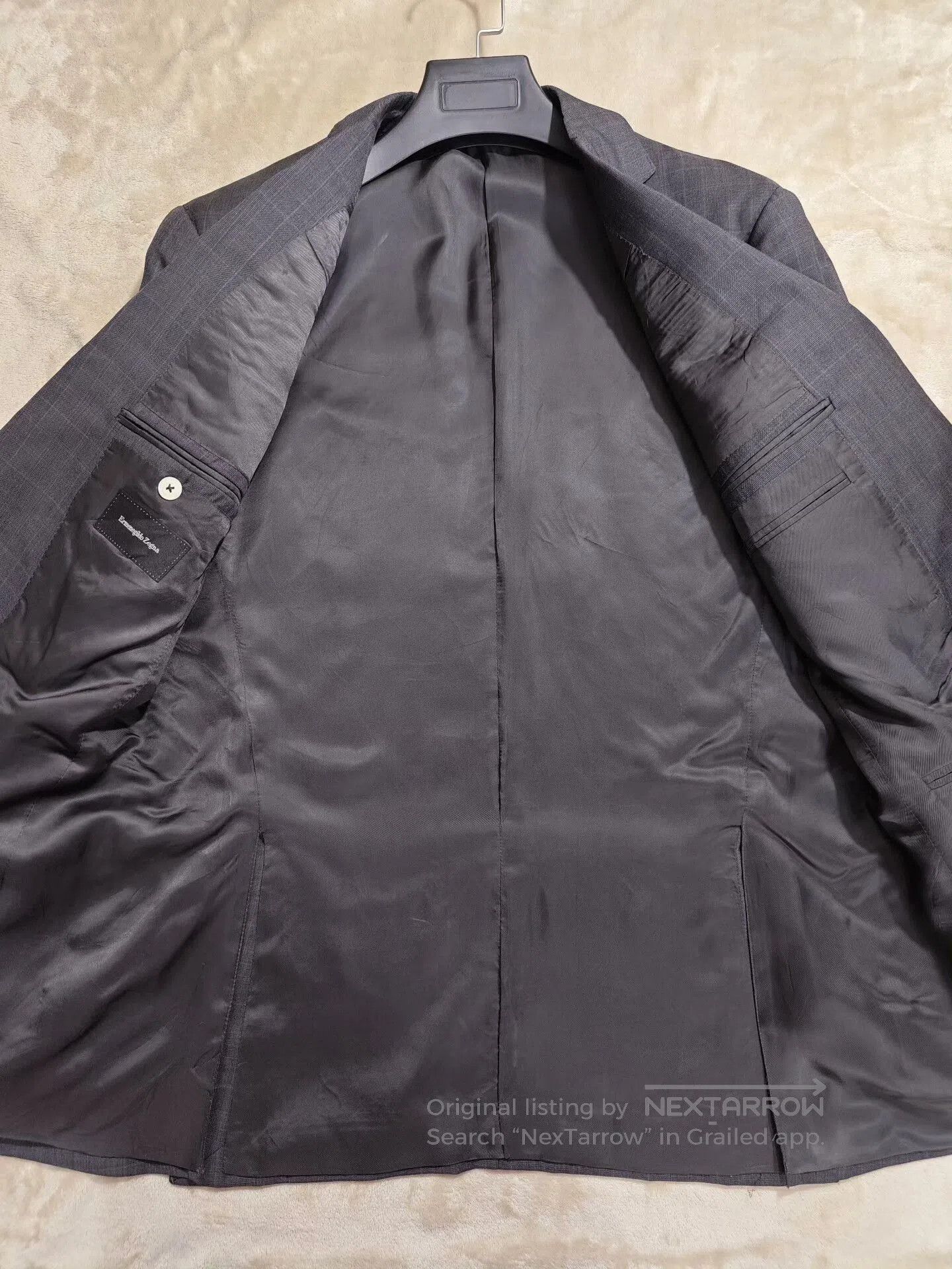 Ermenegildo Zegna Zegna Gray Wool Blend Suit Jacket. Size US M / EU 48-50 / 2 - 6 Thumbnail