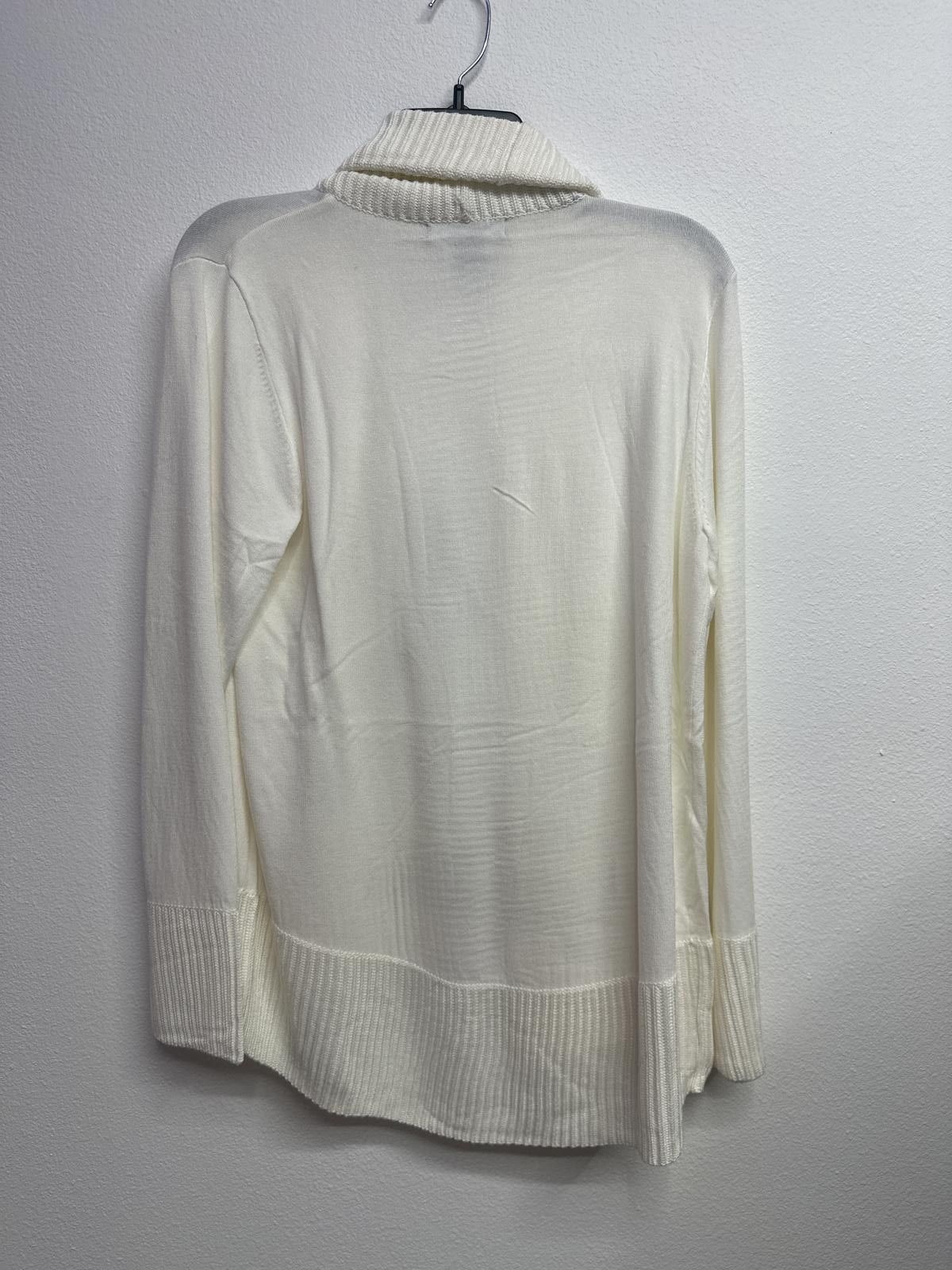 Other Joan Vass Large Cream Open Front Cardigan Sweater Size L / US 10 / IT 46 - 4 Thumbnail