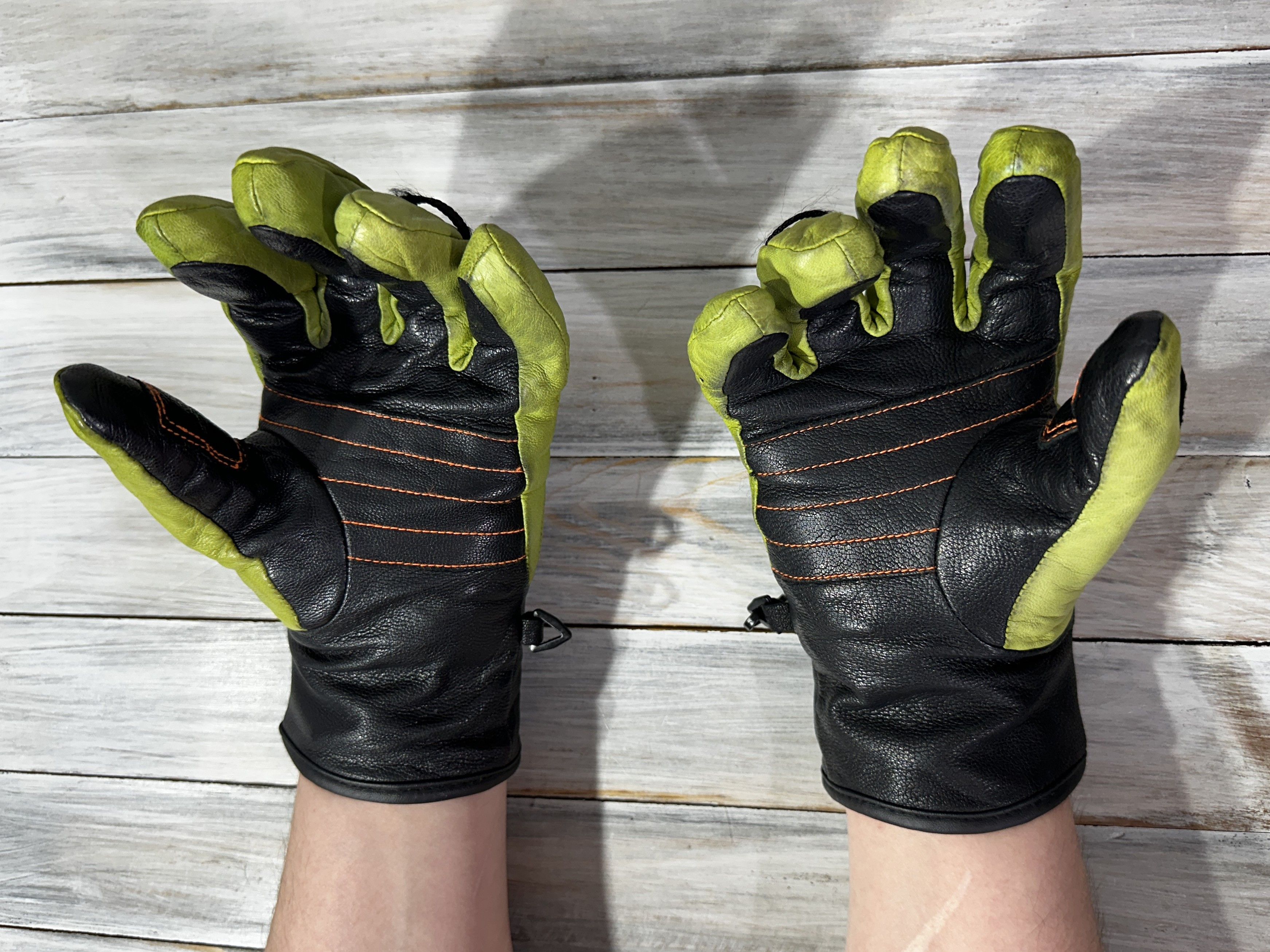 ORTOVOX ORTOVOX Snowboard Gloves Pro Leather Happy Green Ski Sport Size ONE SIZE - 7 Thumbnail