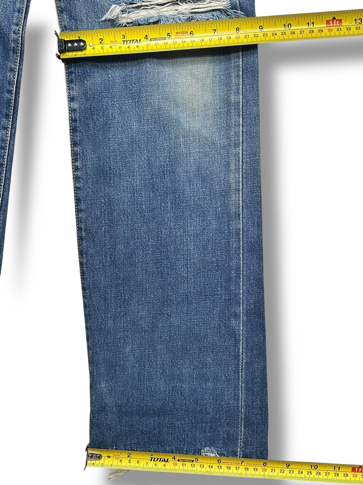 Edwin Vintage Edwin 505 XX Selvedge Japan Denim Distressed Jeans Size US 30 / EU 46 - 23 Thumbnail