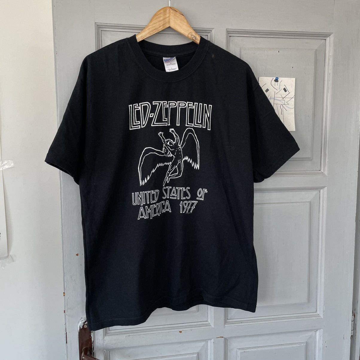 Band Tees × Led Zeppelin × Vintage Vintage 2003 Led Zeppelin United States of America T-shirt Size US L / EU 52-54 / 3 - 4 Thumbnail