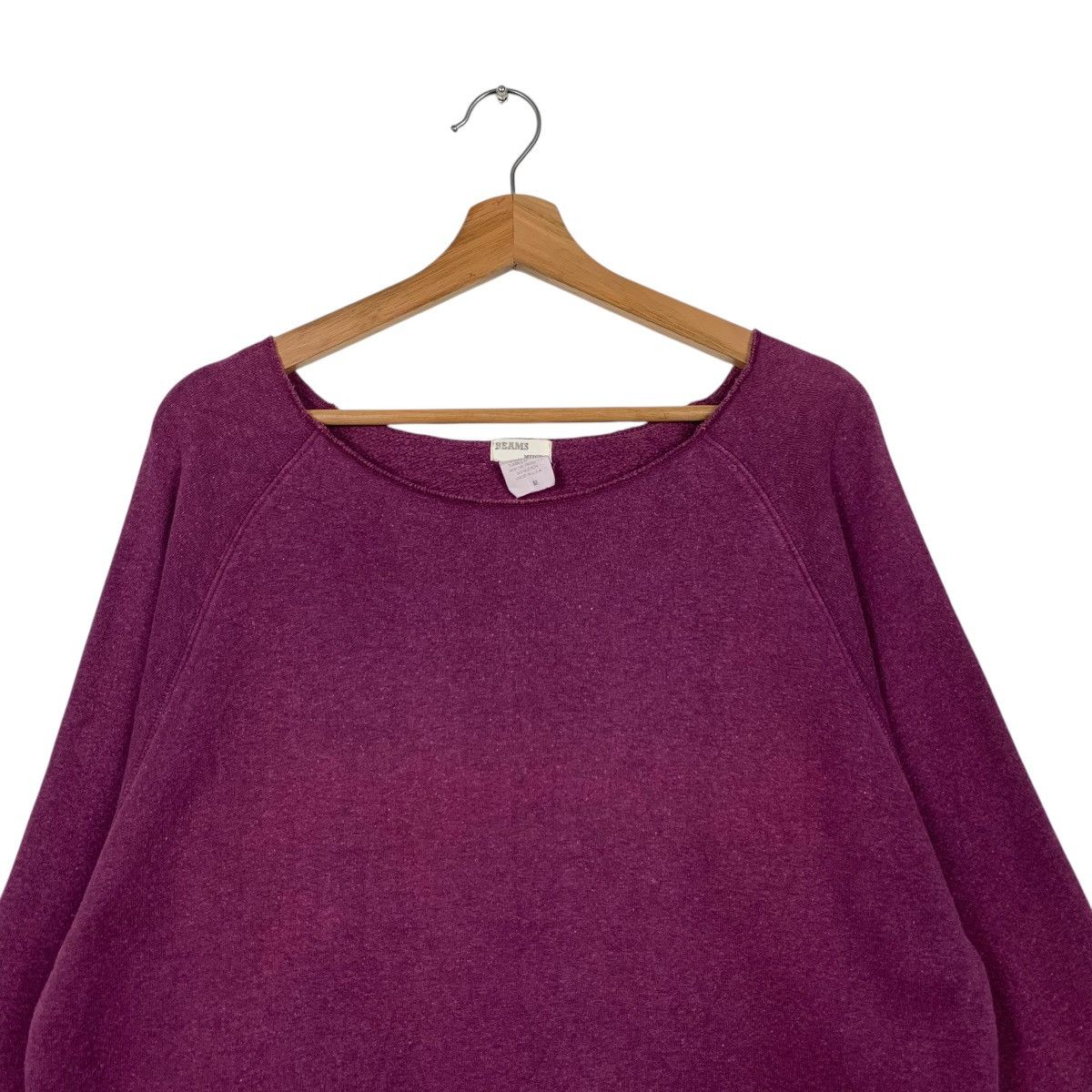 Beams Plus BEAMS Hemp Cotton Purple Long Sleeve Sweater #1775-C79 Size US M / EU 48-50 / 2 - 2 Thumbnail