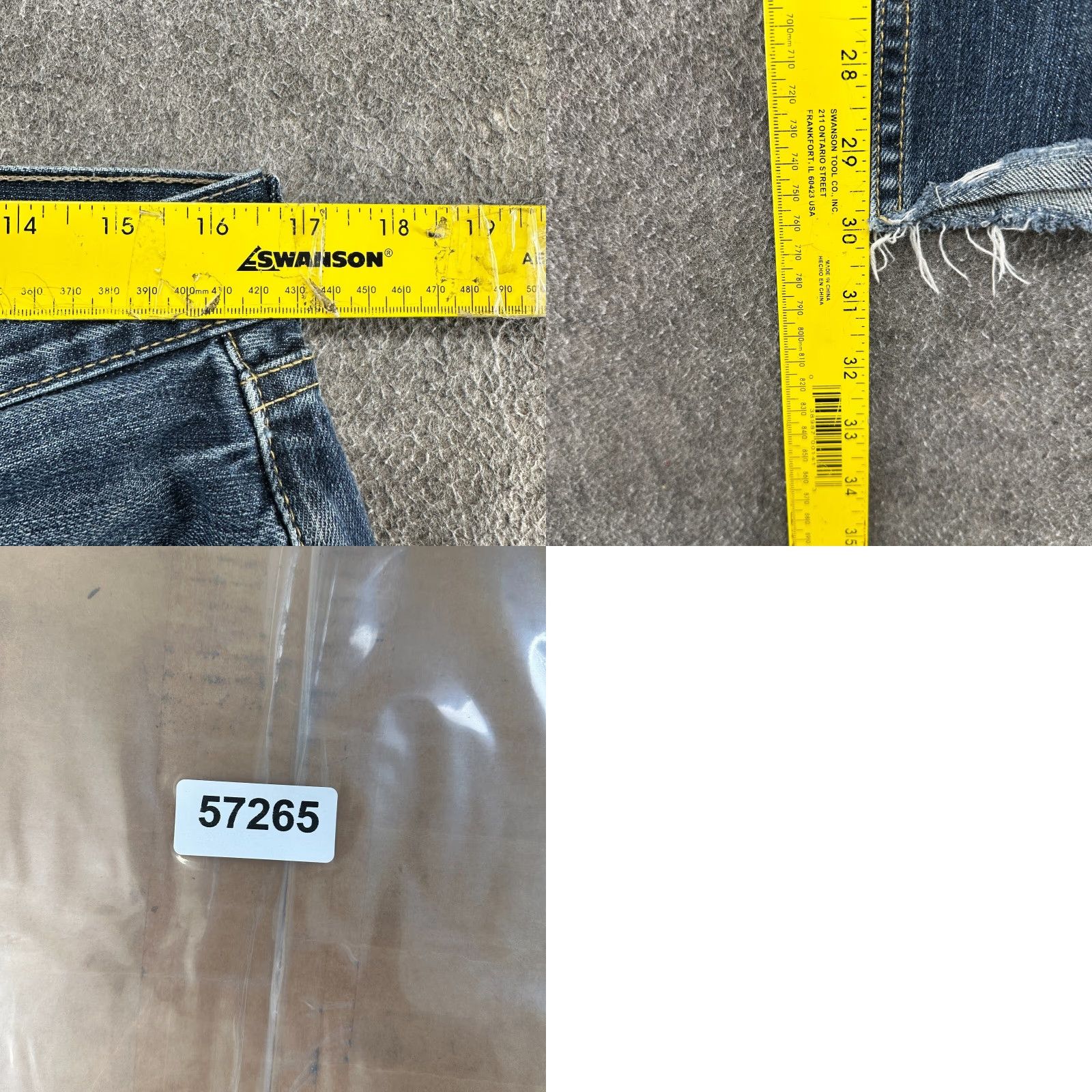 Levi's Levi's 559 Jeans Mens 33x30 Blue Straight Relaxed Distressed Cotton Denim 559 Model Modern 500 Series Mens Regular Size 33 Inseam 30 Size US 33 - 10 Thumbnail