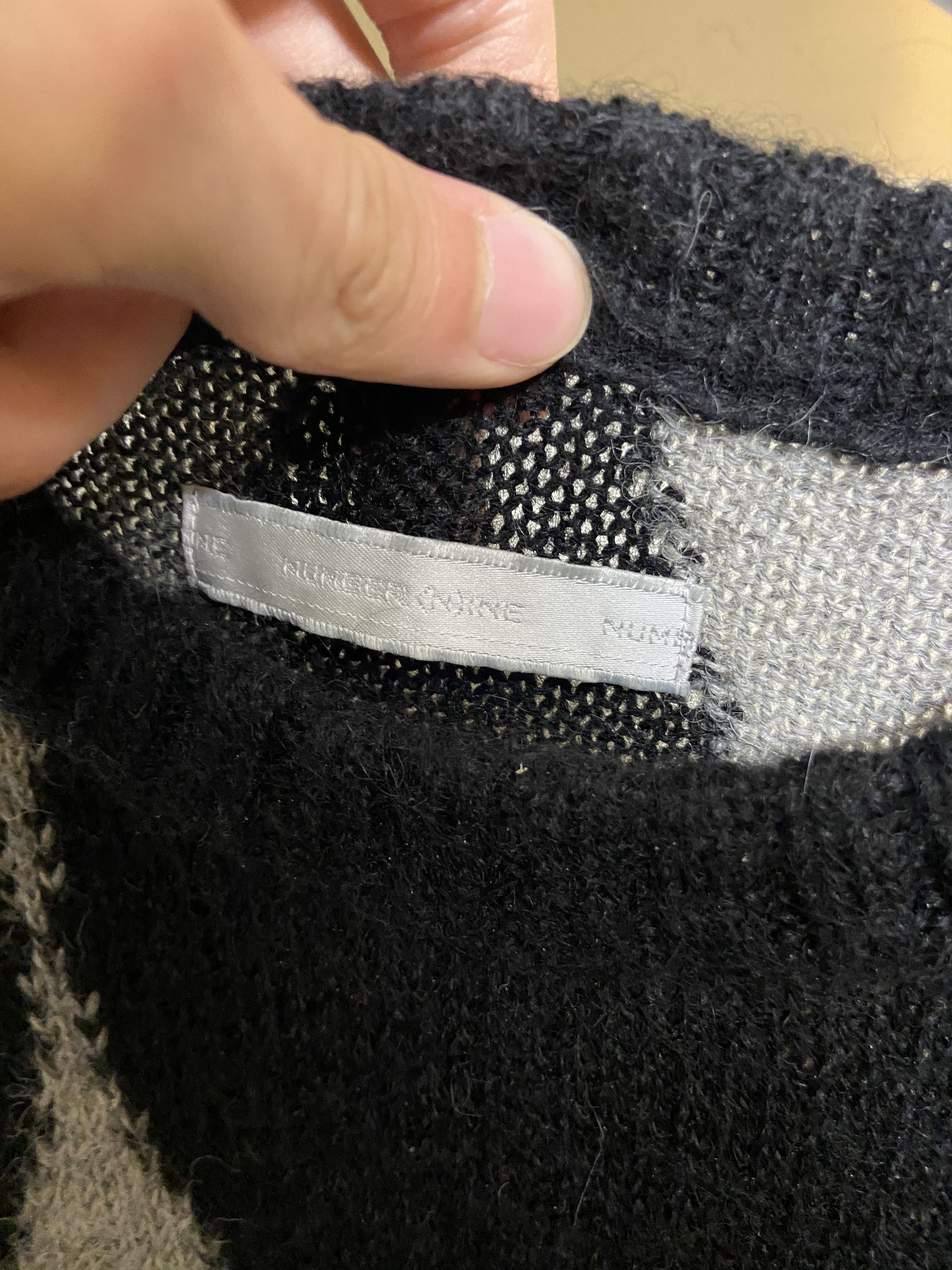 Number (N)ine AW01 Alpaca Argyle Size US M / EU 48-50 / 2 - 3 Thumbnail