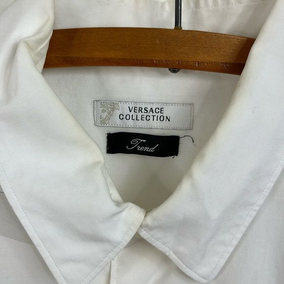 Versace Versace Collection Button Down Embroidered Logo Men's Shirt Size US M / EU 48-50 / 2 - 8 Thumbnail