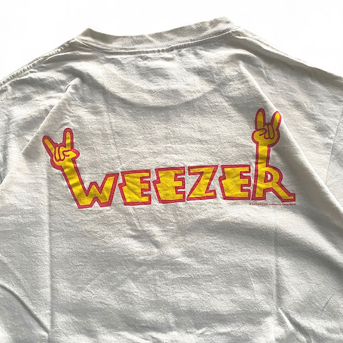 Band Tees × Vintage Vintage 2001 weezer Cartoon Version 00s Alternative Band Tee Size US M / EU 48-50 / 2 - 3 Thumbnail