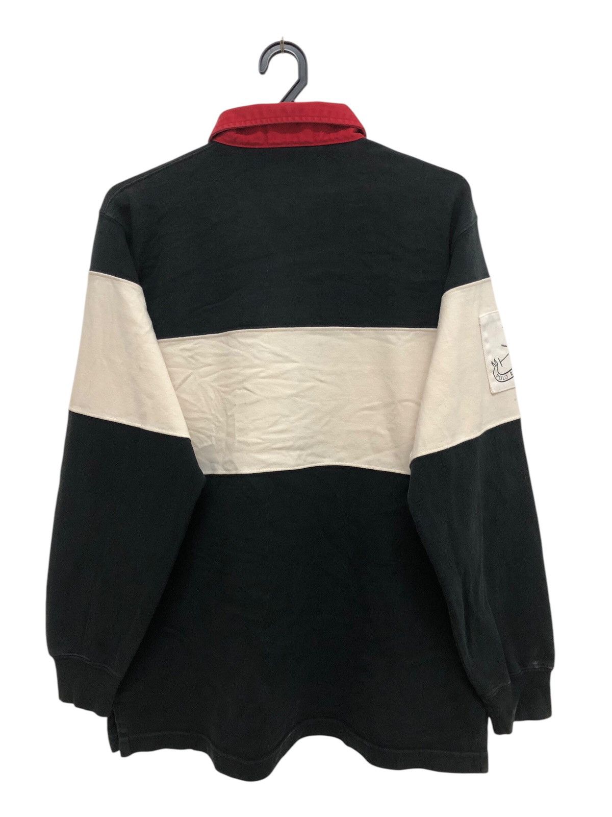 Polo Ralph Lauren 90s 🔥 POLO RUGBY TRICOLOUR SLEEVE PATCH LOGO Size US L / EU 52-54 / 3 - 2 Thumbnail
