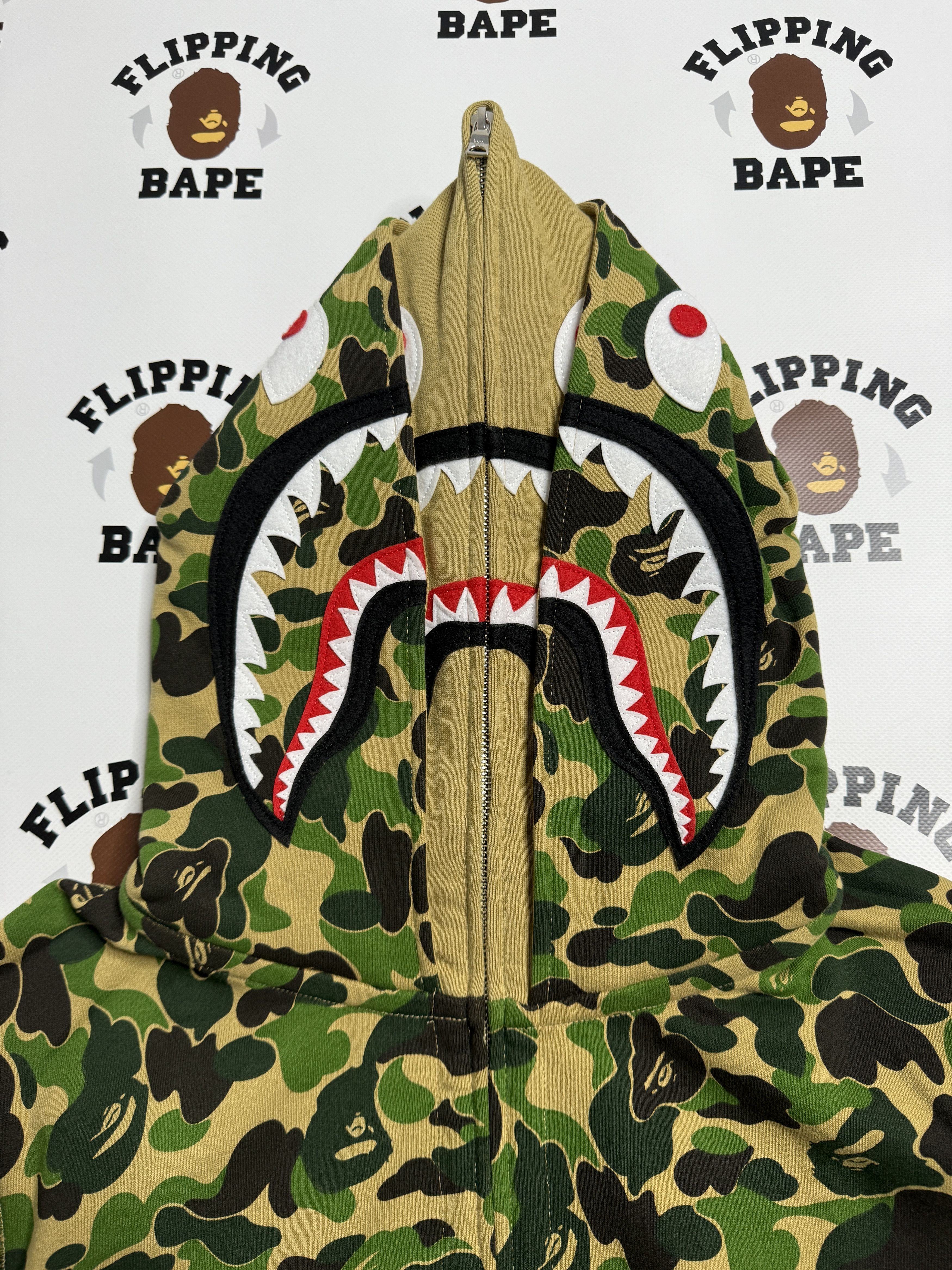 Bape BAPE ABC CAMO DOUBLE SHARK FULL ZIP HOODIE Size US S / EU 44-46 / 1 - 2 Thumbnail