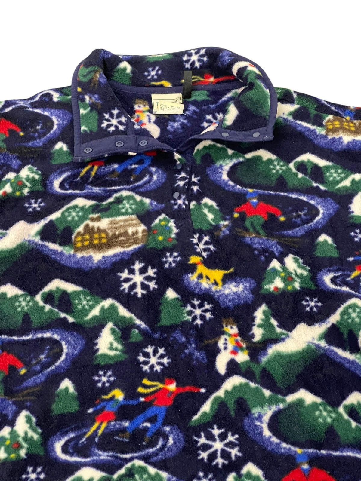 L.L. Bean Vtg L.L. Bean Fleece Snap T Pullover Ski 5🟩9 Size US M / EU 48-50 / 2 - 9 Thumbnail