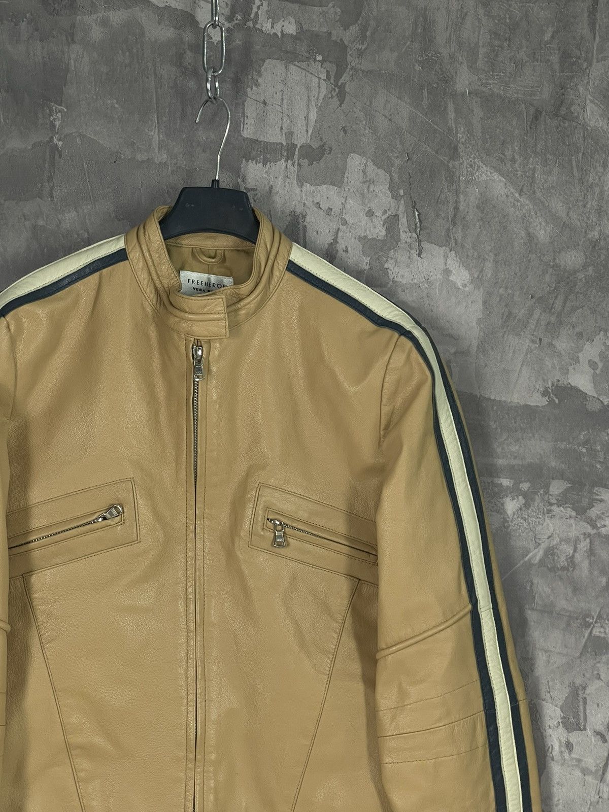 Japanese Brand Vintage Cropped Y2K Leather Moto Streetwear Jacket Size M / US 6-8 / IT 42-44 - 5 Thumbnail