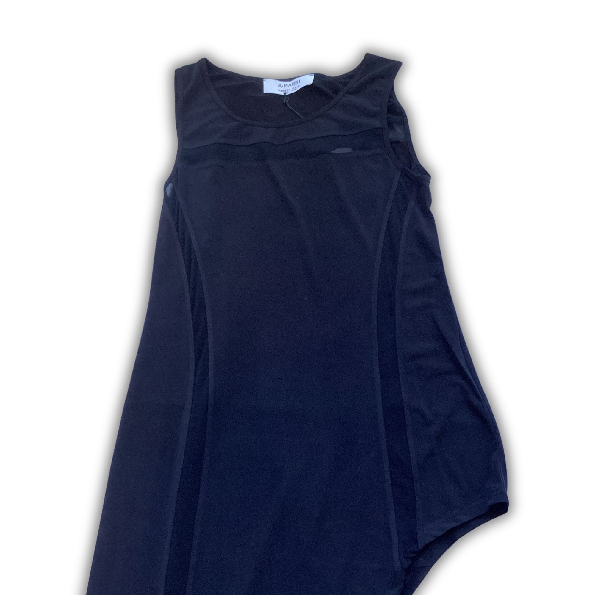Other A.Marsi Black Asymmetrical Dress Size S Made In Italy Sleeve Size S / US 4 / IT 40 - 4 Thumbnail