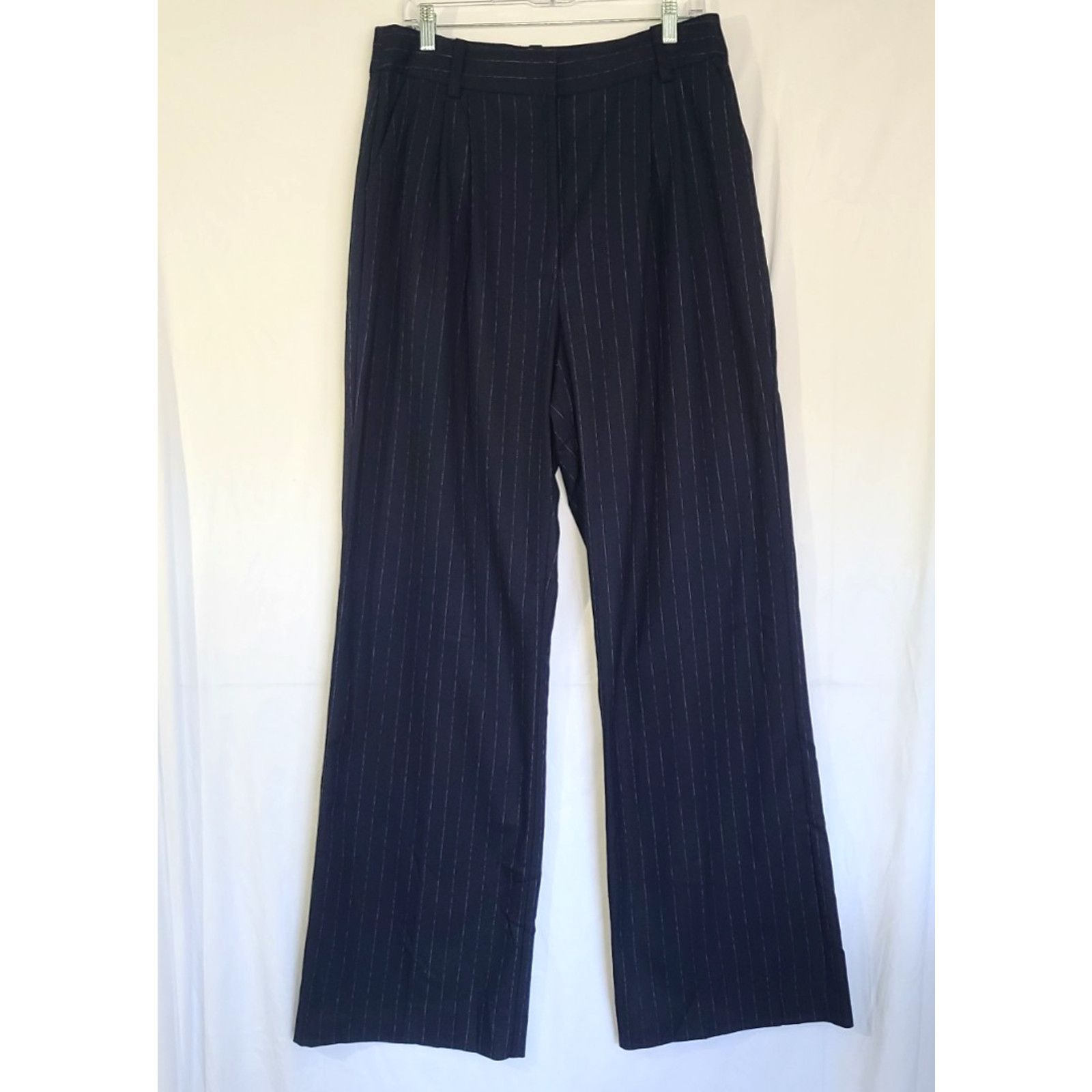 Other New W/Tag Favorite Daughter Designer Navy Pinstripe Pants 14 Size 36" / US 14 / IT 50 - 5 Thumbnail