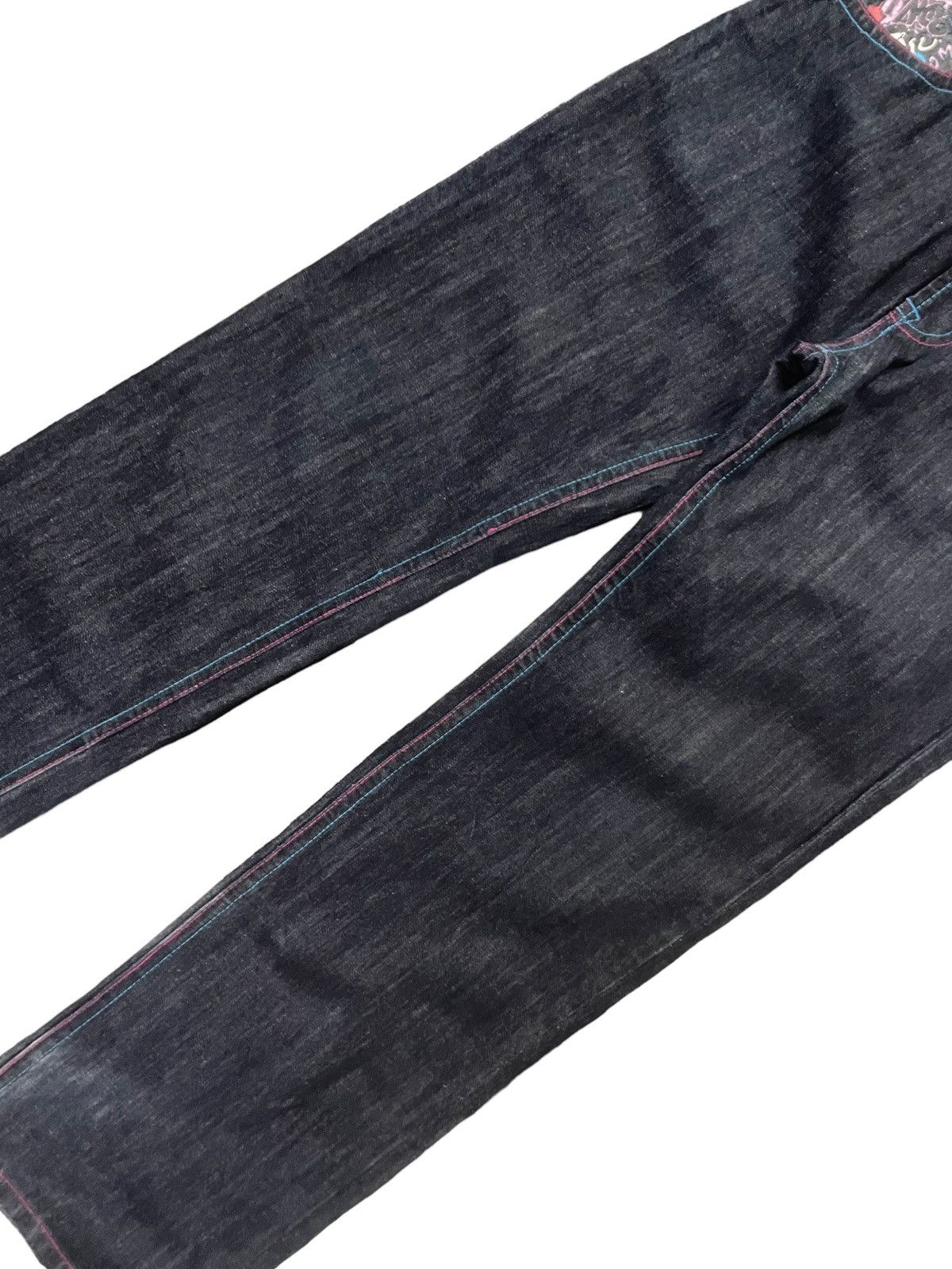 Japanese Brand Clone Devgru Daicock graffiti Evisu Styled Men Denim Pants Size US 30 / EU 46 - 14 Thumbnail