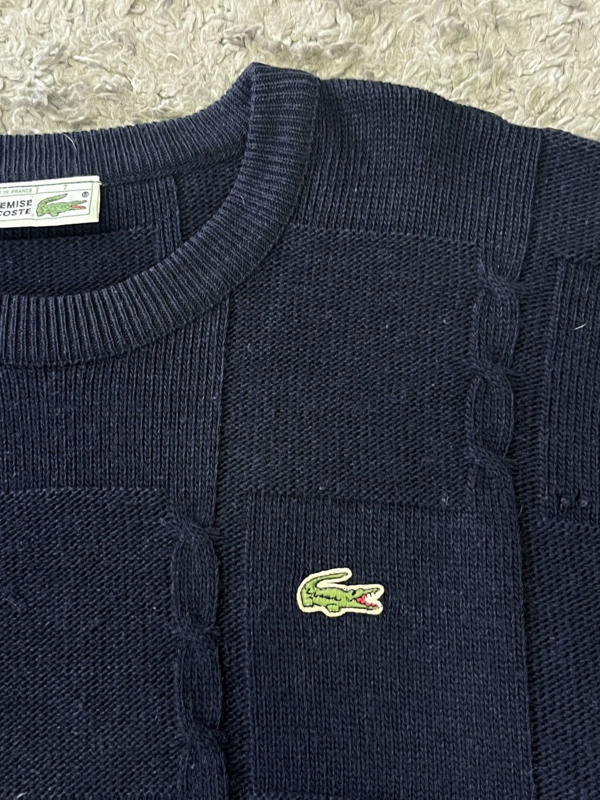 Lacoste Vintage Luxury Knitwear Lacoste MADE IN FRANCE 🇫🇷 Size US XL / EU 56 / 4 - 3 Thumbnail